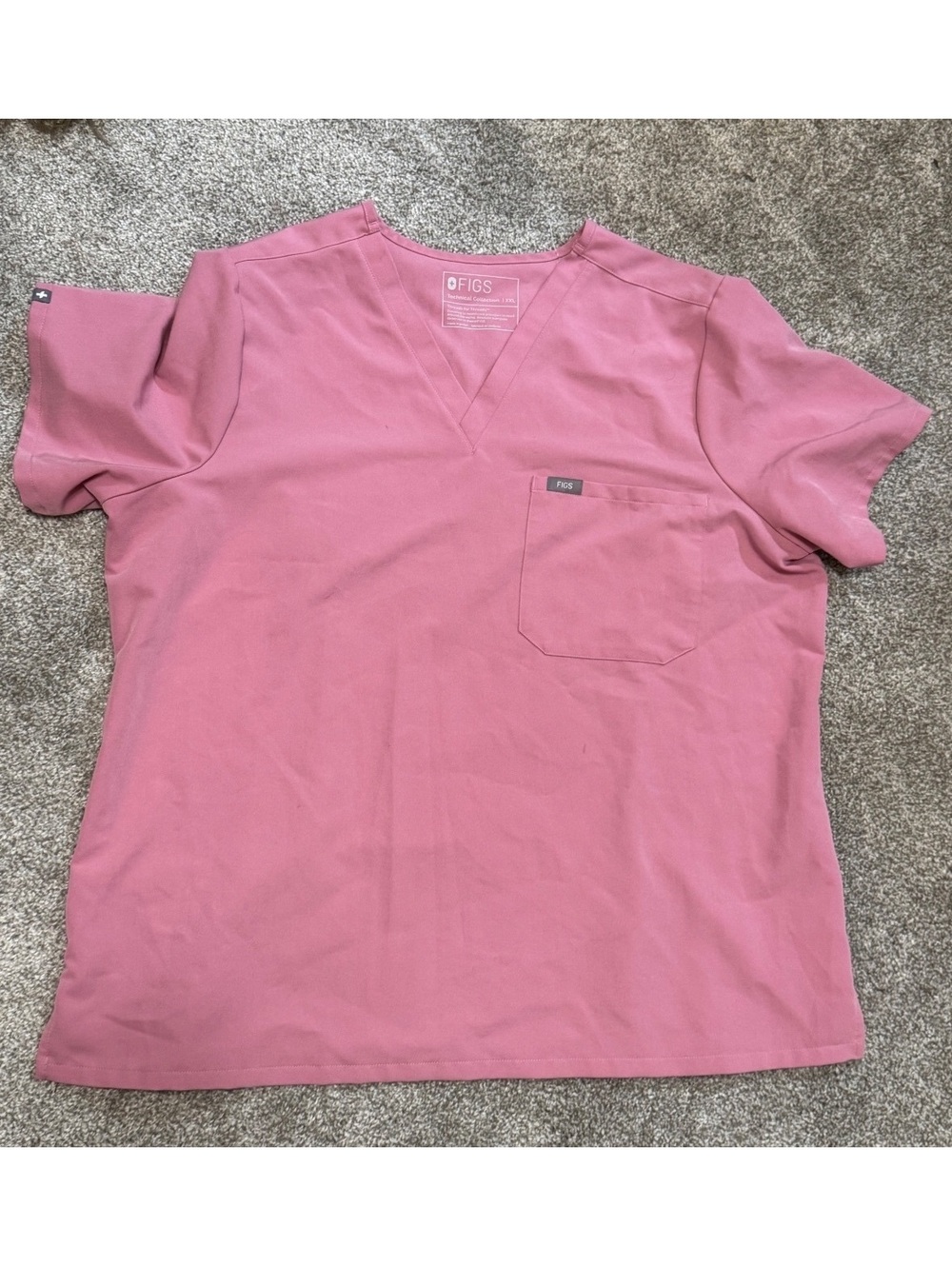 FIGS Technical Collection Women's Scrub Top XXL Pink